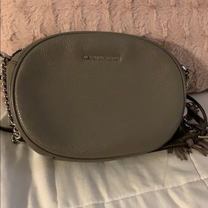 Gray crossbody